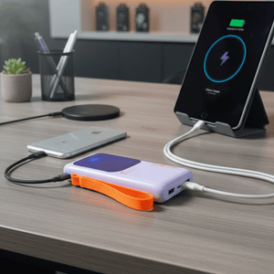 🔋 Moshuo 30000mAh Power Bank ⚡ 100W Super Fast Charging | Original Lithium Battery 🔌 LED Display + Type - C Cable 🚀 - melabazar.shop