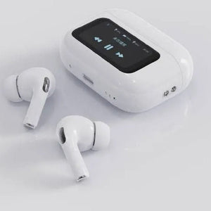 🎧 AirPods Pro Style Wireless Earbuds ⚡ ANC + ENC Noise Reduction | LED Display 🔋 Touch Control Bluetooth Earbuds for Android & iPhone 📱 - melabazar.shop