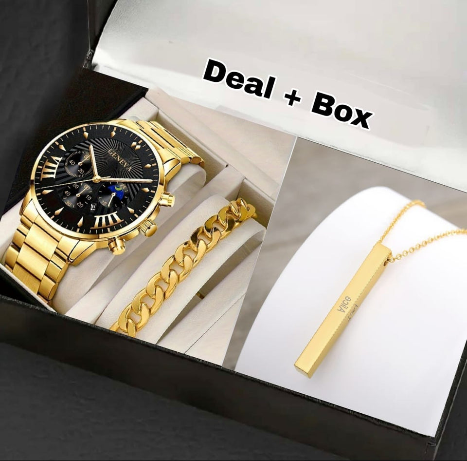 Steel Straps Round dial Wrist Watches - Men & Young Boys - Watches