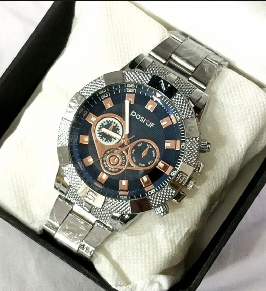 Steel Straps Round dial Wrist Watches - Men & Young Boys - Watches