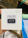 A9 Pro 2 Wireless Earbuds – Bluetooth with ANC+ENC, 4 Pcs Ear Tips, White - Melabazar.shop