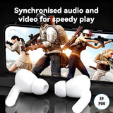 A9 Pro 2 Wireless Earbuds – Bluetooth with ANC+ENC, 4 Pcs Ear Tips, White - Melabazar.shop