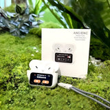 A9 Pro 2 Wireless Earbuds – Bluetooth with ANC+ENC, 4 Pcs Ear Tips, White - Melabazar.shop